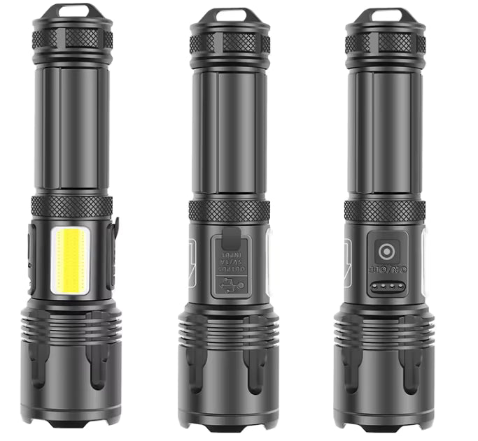 detail image for the 3463LT rechargeable flashlight, showing the full turnaround