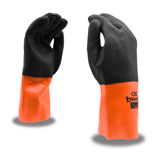 OIL DEMON™ PVC GLOVE W/ SANDY FINISH - Pack of 12