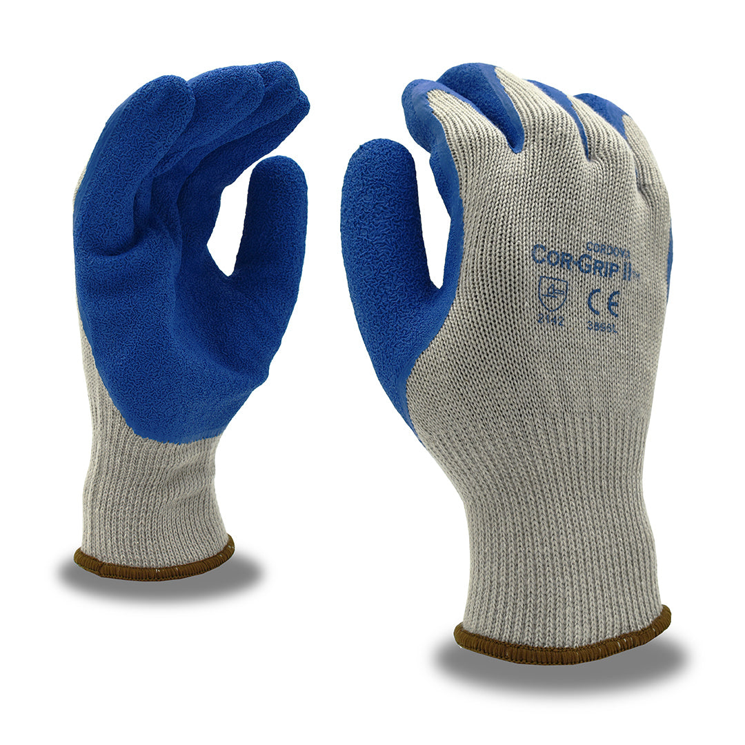 COR-GRIP™ CRINKLE LATEX GLOVES - Pack of 12