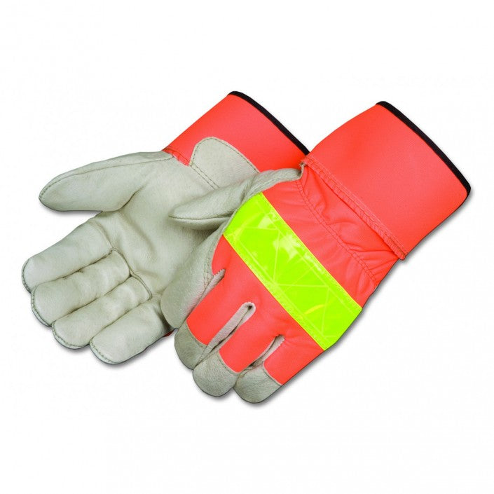 3M REFLECTIVE PREMIUM GRAIN PIGSKIN LEATHER PALM Gloves - Pack of 12