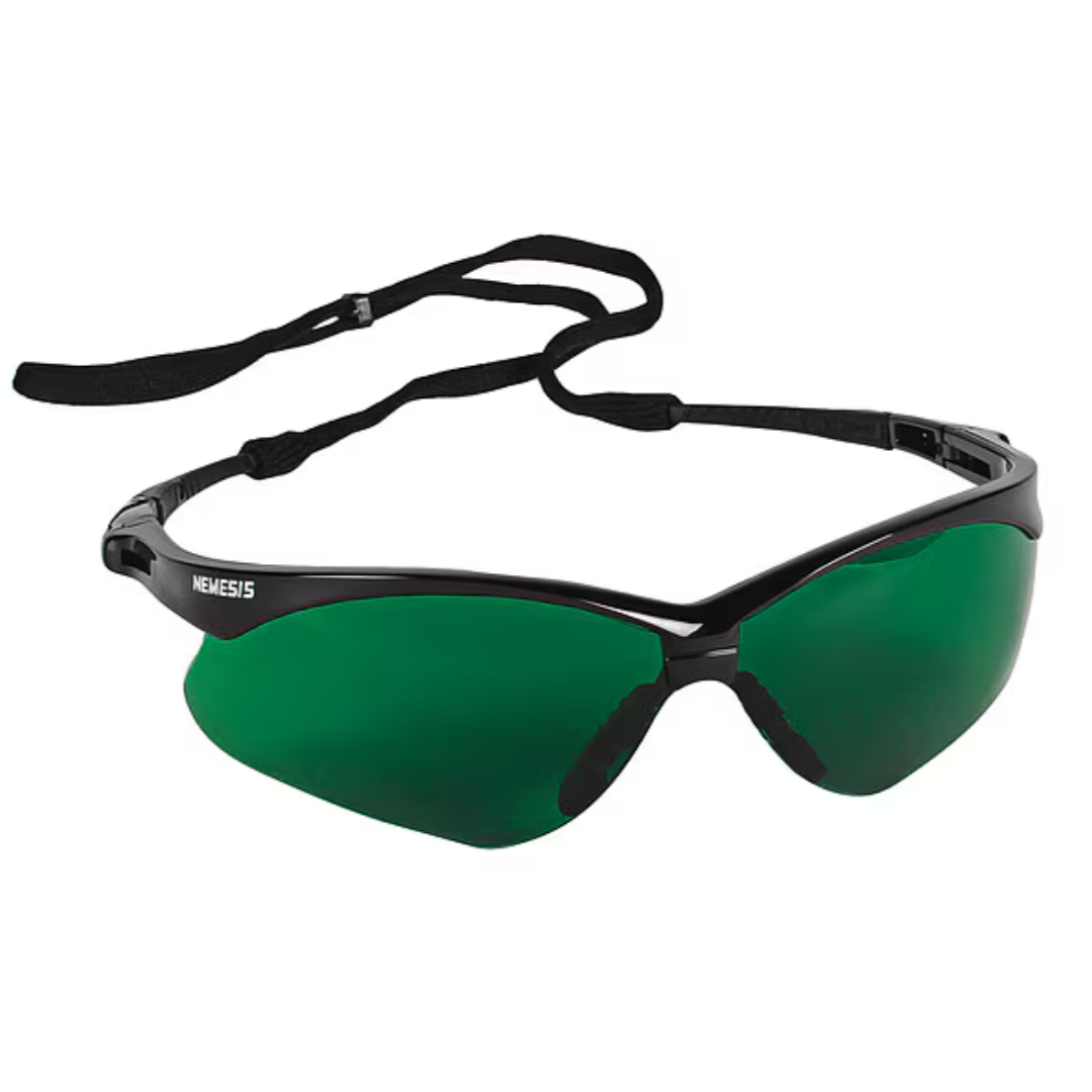 NEMESIS IRUV 3.0 SAFETY GLASSES GREEN LENSE