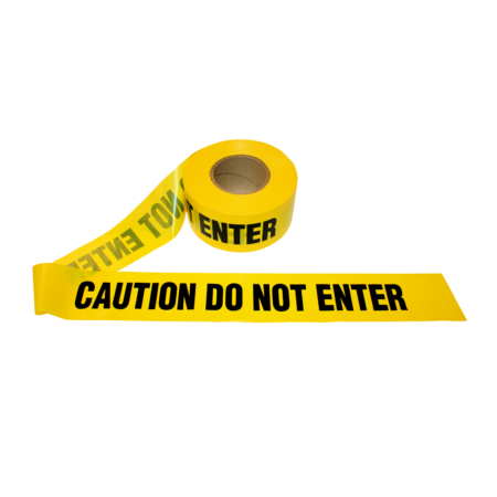 CAUTION DO NOT ENTER Barricade Tape - Yellow