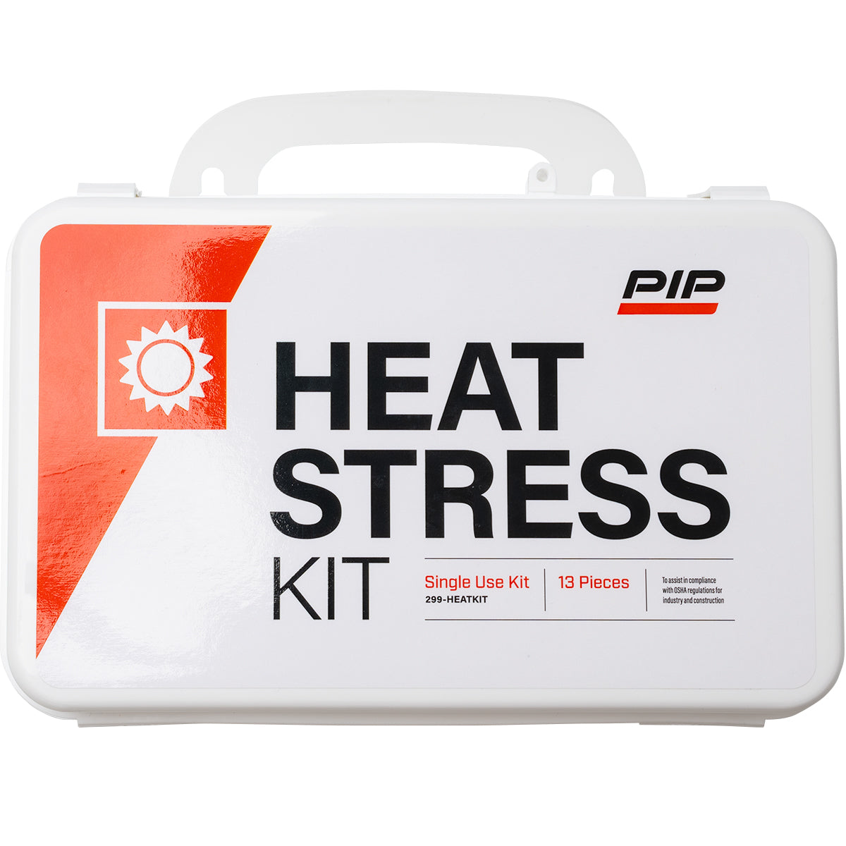 Heat stress kit with 'PIP' branding on a white background