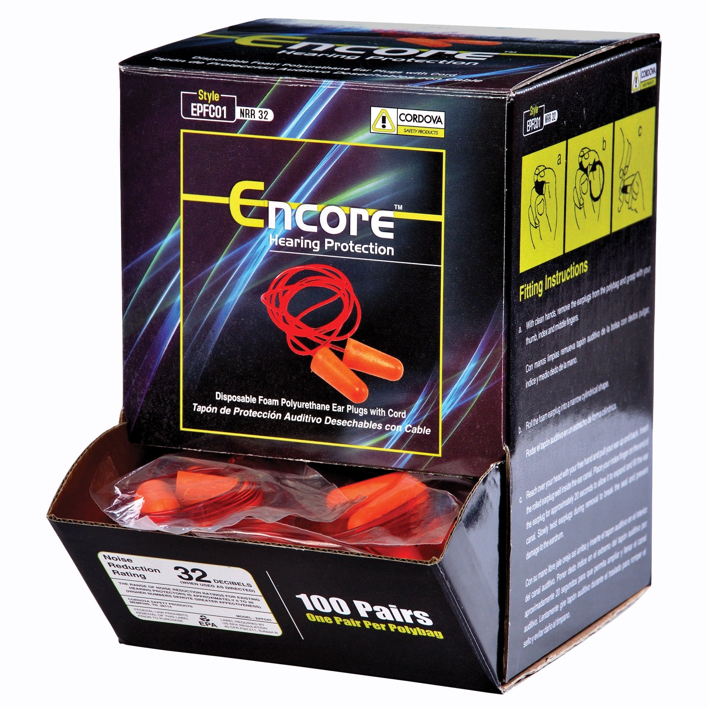 POLYURETHANE FOAM EAR PLUGS - CORDED AND UNCORDED