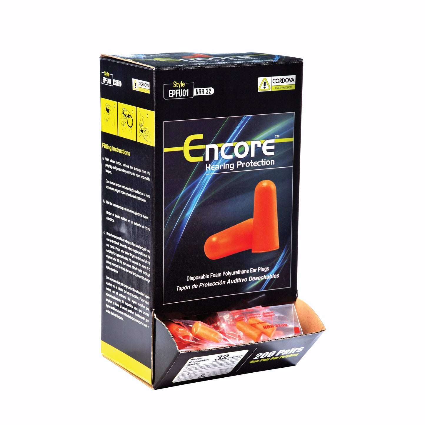 POLYURETHANE FOAM EAR PLUGS - CORDED AND UNCORDED